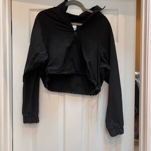ALO Yoga Black Cropped Sweatshirt